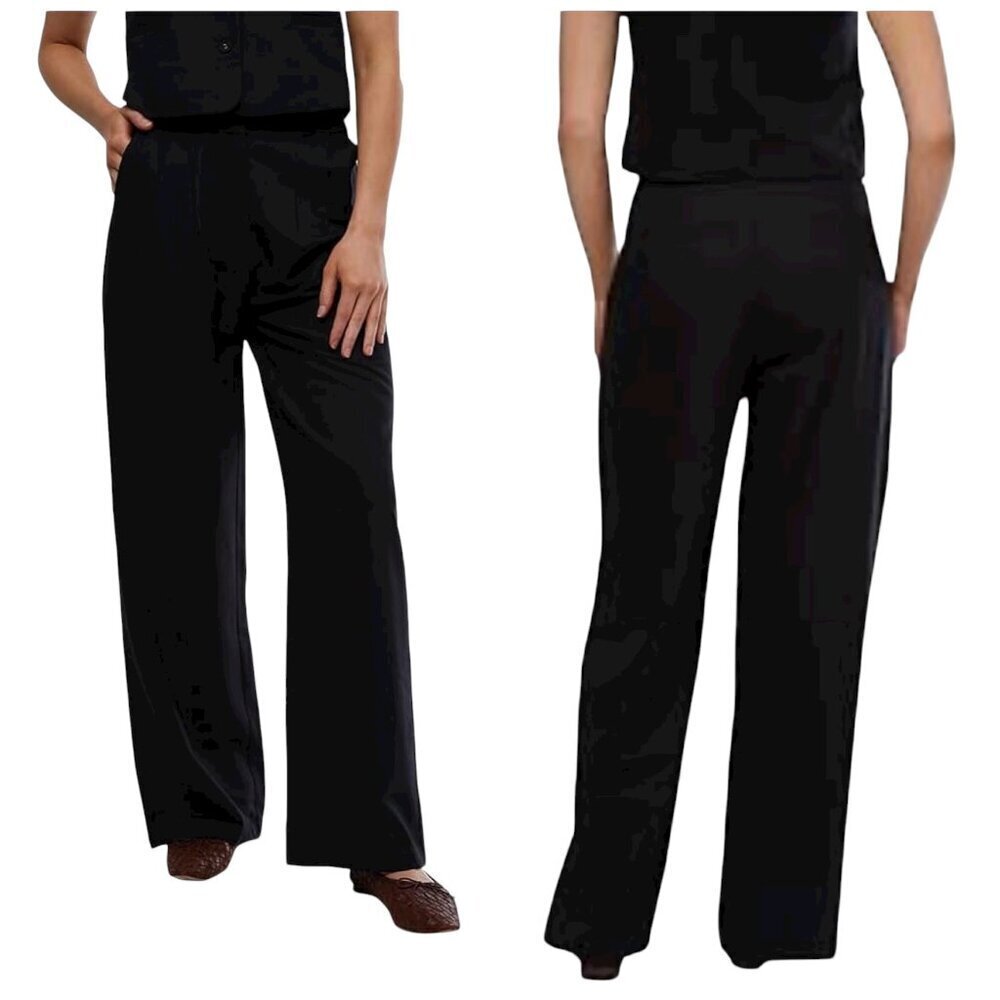 WeWoreWhat Tailored Pants Women’s Size 6 Black Wool Blend Trousers